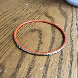 Vintage Kinder Armreif Armband orange & gold gut getragen keine Spuren B1063 - Bild 1 von 5