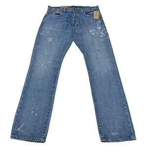 Pantalones para hombre Polo Ralph Lauren Sullivan ajustados azules teñidos con cuerda, talla 34 x 32 nuevos con etiquetas - Imagen 1 de 13