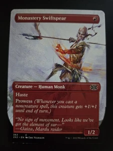Monastery Swiftspear NM BORDERLESS Double Masters 2022 MTG FREE SHIPPING - Picture 1 of 2