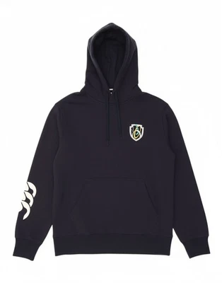 CANTERBURY Mens Graphic Hoodie Jumper Small Navy Blue Cotton DW57 - Image 1 of 4