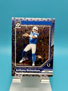 2024 Panini Donruss Optic #82 Anthony Richardson Blue Stars Holo Emoji - Picture 1 of 2
