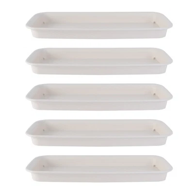  2 Pack Self-watering Herb Planter Rectangular Saucer Tray Growing - Image 1 of 4