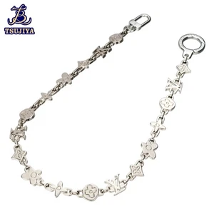 Louis Vuitton M01926 monograma escarpado encanto metal plata cadena de cinturón - Imagen 1 de 7