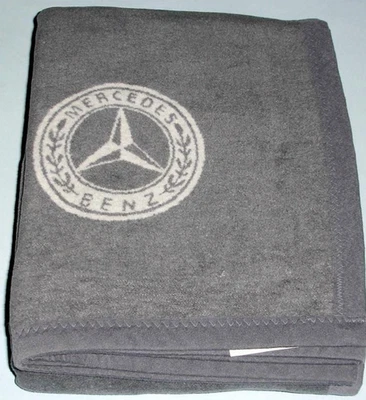 Throw Blanket Mercedes Benz Logo Cozy Plush Cotton Blend Fleece 59x79" New - Image 1 of 4