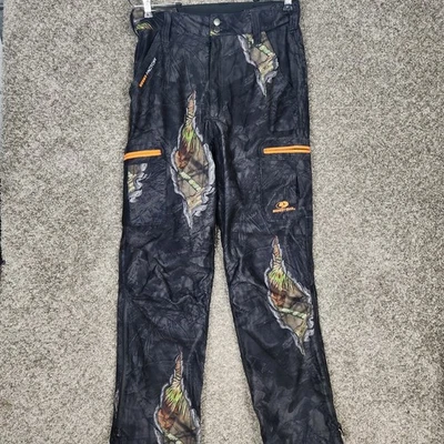 Mossy Oak Camo Hunting Pants Kids Sz XL Scent Factor Zip Leg Adjustable Waist - Image 1 of 4