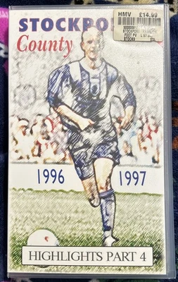 Stockport County 1996/97 Highlights Part 4 VHS Tape PAL Rare Collectable - Image 1 of 4