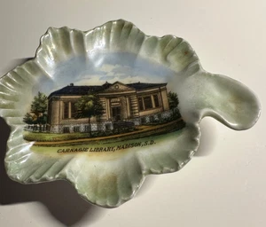 Antike Porzellan Schmuck Schale Carnagie Bibliothek Madison South Dakota Germany - Bild 1 von 3