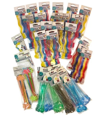 242 x COCKTAILSPIESSE für GETRÄNKE Diamantsticks Palmenpieker Herz Picker Sticks - Bild 1 von 4