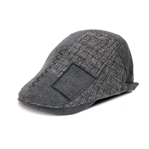 Newsboy Cap for Men Cotton Buckle Adjustable Beret Hat Cabbie Gatsby Hats Dri... - Picture 1 of 7