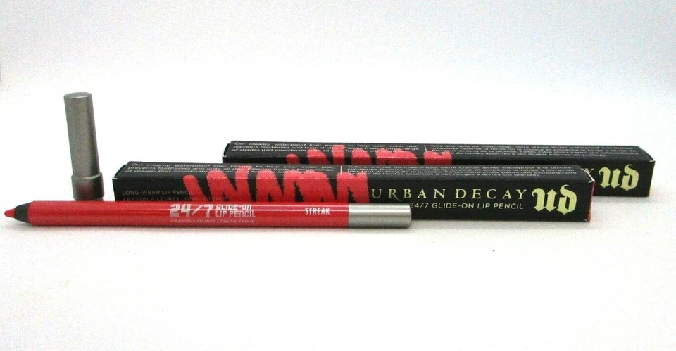 Lot / 2 Urban Decay 24/7  Glide On Lip Pencil ~ Streak ~ 0.04 oz ( Each ) ~ BNIB - Image 1 of 2
