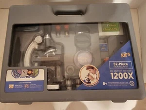 Amscope Kids 52 Piece Microscope Set 120x - 1200x Science Kit Kids Beginner - Picture 1 of 3