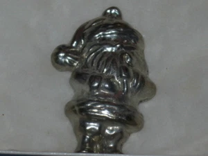SANTA CLAUS Pewter Christmas ORNAMENT Holiday - Picture 1 of 1