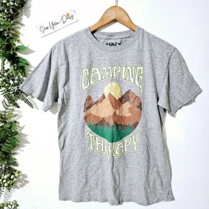 Camping Therapie Berge Sonne grau Herren Tshirt Gr. M - Ts284.6 - Bild 1 von 4
