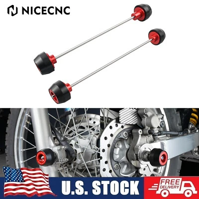 Front Rear Axle Slider Crash Pads For Honda XR650L XR 650L 1993-2023 2024 2025 - Image 1 of 4