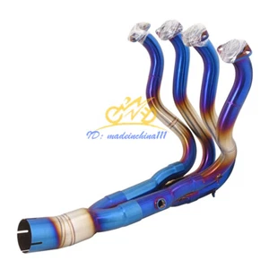 Header Exhaust Connect Link Pipe Modified System For Kawasaki Ninja ZX6R 09-23 - Picture 1 of 6
