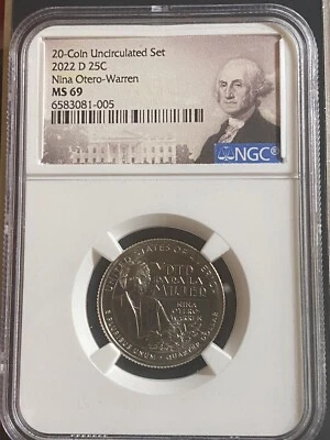 2022-D Nina Otero Warren Women Quarter NGC MS69 MS 69 ER Early Release - Image 1 of 4