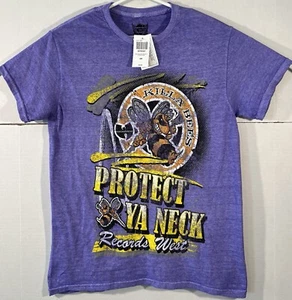 Maglietta grafica Wu-Tang Clan Killa Bees Protect Ya Neck Records West taglia S viola - Foto 1 di 9