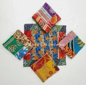 Kantha Napkins Cloth Mixed Assorted Set Of Dining Table Boho Table Cloth Napkin - Picture 1 of 4