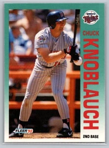 1992 Fleer Chuck Knoblauch #206 - Picture 1 of 2