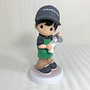 HTF Precious Moments Starbucks Singapore Exclusive Barista Boy 189608 RARE - Picture 1 of 14