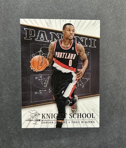 2013-14 Panini DAMIAN LILLARD Knight School Insert #4 Portland Trail Blazers
