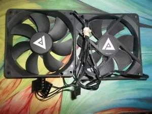 🖥️ 2 120MM fans 3 pin PWM / 4-Pin Molex Connector PC Case Cooling Fans - Picture 1 of 1