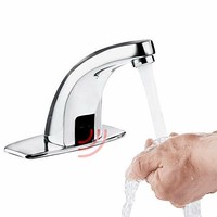 Sensor Tap, Automatic Infrared Sensor Cold and Hot Water Tap Zinc Alloy Smart