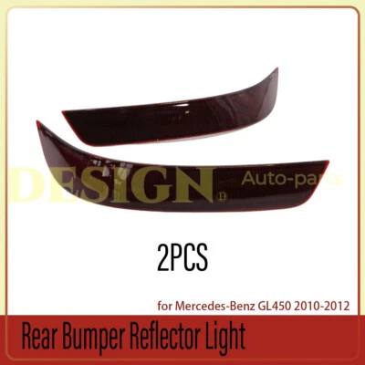 Pair Rear Bumper Reflector For Mercedes Benz GL GL350 GL500 GL450 GL550 10-2012 - Image 1 of 4