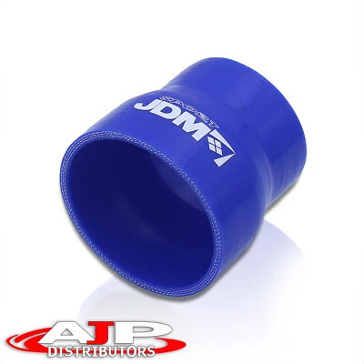 2.75" - 3" Straight Reducer Silicone Turbo Intercooler Pipe Hose Coupler Blue - Image 1 of 4