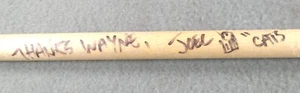 CATS theater show JOEL HAYNES DRUM STICK concert used hand signed Ayotte - Picture 1 of 7
