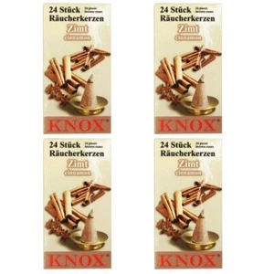 KNOX - Juego de 4 velas ahumadas cono ahumado talla M - canela - Imagen 1 de 2
