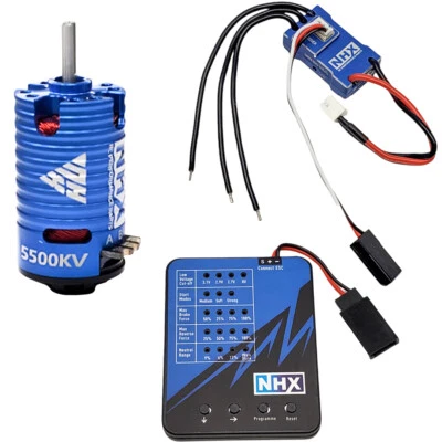 NHX 5500KV Brushless Motor / 18A ESC & Programming Card : 1/28 / Mini-Z - Image 1 of 4