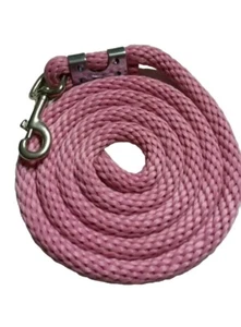 PONY Nylon Lead Rope 70 inches with steel Swivel Snap - pretty pink - Picture 1 of 1
