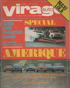 VIRAGE AUTO 1973 8 CANAM GP FRANCE SUEDE BROADSPEED DRAGSTERS SID WATERMAN - Imagen 1 de 2