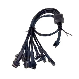 12V 4 PIN RGB LED Light Strip Splitter Cable 1 to 8 Female Extension New - Photo 1/5