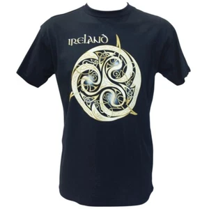 Traditional Craft Limited Navy Celtic Knot T-Shirt - Picture 1 of 1