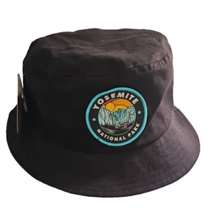 NEU Yosemite Nationalpark H3 Kopfbedeckung schwarz Fischerhut 100 % Baumwolle - Bild 1 von 3