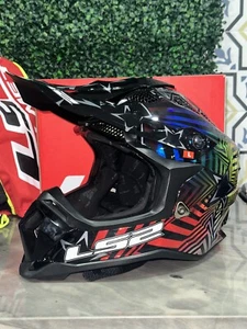 LS2 SUBVERTER SUPER COLLIDER MX OFFROAD DIRT HELMET GLOSS HOLLOW-BURST DOT/ECE - Picture 1 of 7