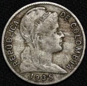 COLOMBIA ~ 1935 ~ 1 Centavo ~ Quality World Coin (1 COIN ONLY) ☘️ V -#621 ☘️ - Picture 1 of 4