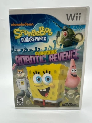 SpongeBob SquarePants: Plankton's Robotic Revenge (Nintendo Wii) TESTED & WORKS - Image 1 of 4