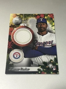 2025 Topps Holiday Baseball Relic Card PR-KR Kumar Rocker Texas Rangers Rookie - Picture 1 of 2