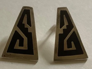 Mexico TS-79 Sterling Silver Earrings - Picture 1 of 3