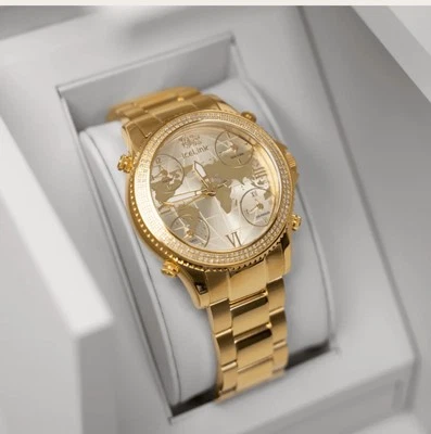 RELOJ ICE LINK MARCO POLO DORADO 5 ZONA HORARIA Foto 1 de 4
