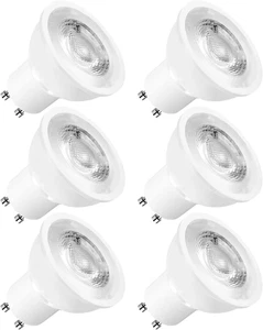 MR16 GU10 LED Bulbs Dimmable, 50W Halogen Equivalent, 3000K Soft White, 500 Lume - Picture 1 of 7