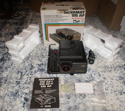 Proyector deslizante Braun Novamat 515 AF enfoque automático en caja original ¡Excelente! Foto 1 de 4