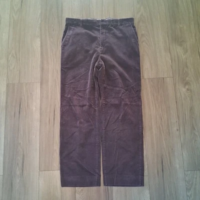 Vintage 1970s American Eagle Corduroy Pants Brown 34.5x29Men's Straight Leg Rare - Image 1 of 4