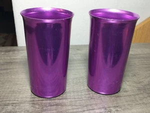 Vintage Sunburst Aluminium Becher Lila - Bild 1 von 5