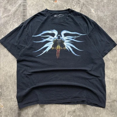 Camisa Promocional Gráfica Videojuego Blizzard De Colección Y2K Diablo 3 Foto 1 de 4
