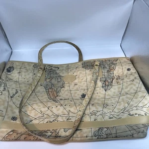 Selene Paris New York Reisetasche Weltkarte Reißverschluss - Bild 1 von 10