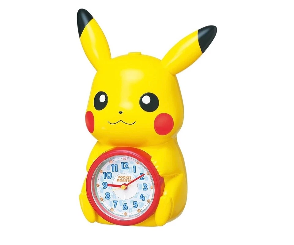 Seiko Alarm Clock Table Clock Pokemon Pikachu Talking Alarm 232x159x121mm - Image 1 of 3